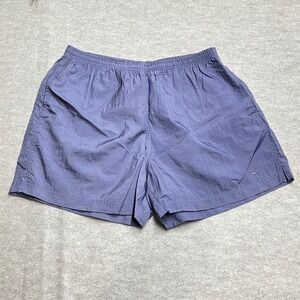 Nike Vintage Y2K Nylon Athletic Shorts Purple Elastic Waist Drawstring L EUC B4